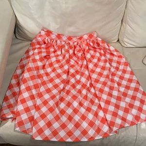 NWT Unique Vintage x Pantone Coral swing skirt